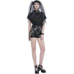 Black Vinyl 'Amala' Sexy Shorts