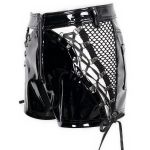 Black Vinyl 'Amala' Sexy Shorts
