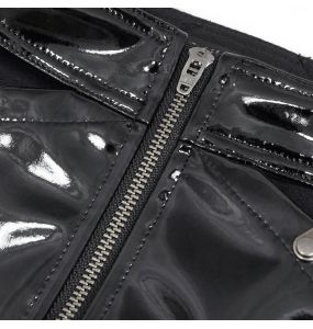 Black Vinyl 'Amala' Sexy Shorts