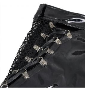 Black Vinyl 'Amala' Sexy Shorts