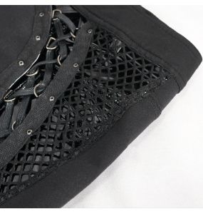 Black Vinyl 'Amala' Sexy Shorts