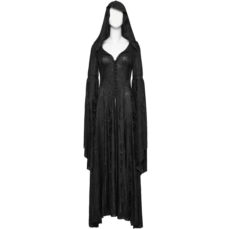 Robe-Manteau à Capuche 'Theatre of Tragedy' Noire
