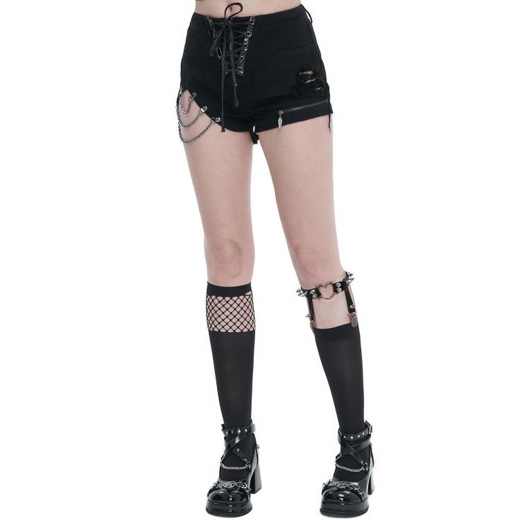 Chaussettes Hautes 'Melusine' Noires