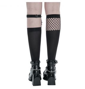 Black 'Melusine' Knee Socks