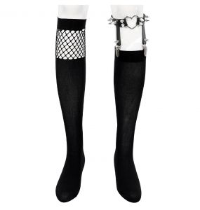 Black 'Melusine' Knee Socks