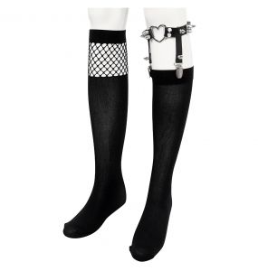 Black 'Melusine' Knee Socks