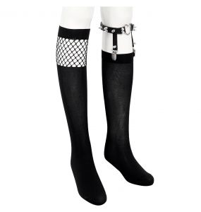 Black 'Melusine' Knee Socks