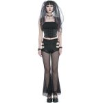 Leggings 'Melusine' en Résille Noire