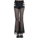Leggings 'Melusine' en Résille Noire