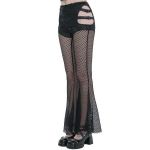 Leggings 'Melusine' en Résille Noire