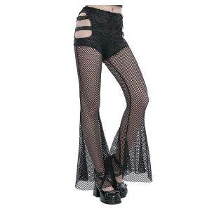 Leggings 'Melusine' en Résille Noire
