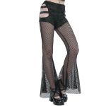 Leggings 'Melusine' en Résille Noire