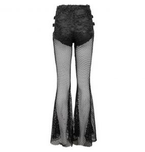 Leggings 'Melusine' en Résille Noire