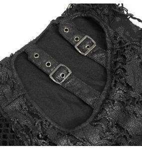 Leggings 'Melusine' en Résille Noire