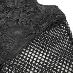 Leggings 'Melusine' en Résille Noire