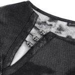 Haut Manches Longues Asymétrique 'Emelia' Noir et Gris