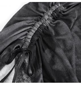 Haut Manches Longues Asymétrique 'Emelia' Noir et Gris