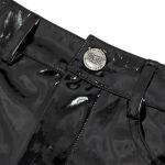 Sexy Black Faux Leather 'Adosinda' Shorts