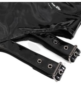 Short Sexy 'Adosinda' en Simili Cuir Noir
