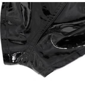 Sexy Black Faux Leather 'Adosinda' Shorts