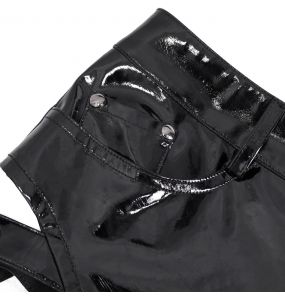 Short Sexy 'Adosinda' en Simili Cuir Noir