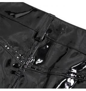 Sexy Black Faux Leather 'Adosinda' Shorts