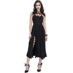 Black 'Emelia' Long Dress with Hot Pants