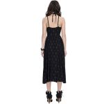 Black 'Emelia' Long Dress with Hot Pants