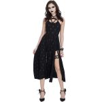 Black 'Emelia' Long Dress with Hot Pants