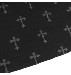 Black 'Emelia' Long Dress with Hot Pants