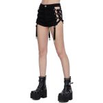 Sexy Black 'Talida' Hot Pants with Suspenders