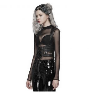 Black 'Toxica' Underbust Harness Belt