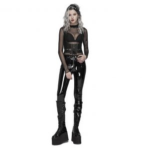 Black 'Toxica' Underbust Harness Belt