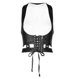 Black 'Toxica' Underbust Harness Belt