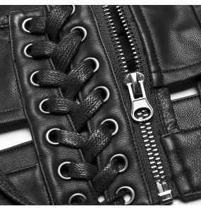 Black 'Toxica' Underbust Harness Belt