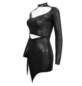 Robe Asymétrique 'Geloyra' Noire