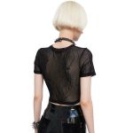 Black 'Geloyra' Short Sleeves Top