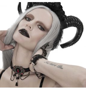 Black and Red 'Wine Darkness' Choker
