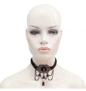 Black and Red 'Wine Darkness' Choker