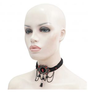 Black and Red 'Wine Darkness' Choker
