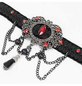 Black and Red 'Wine Darkness' Choker
