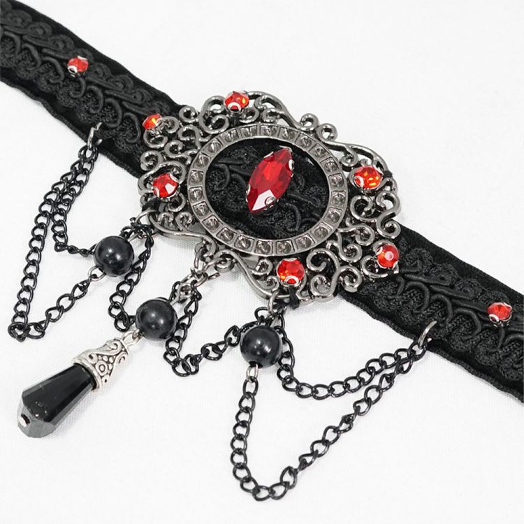 Black and Red 'Wine Darkness' Choker