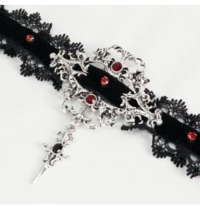 Black and Red 'Alicia' Choker