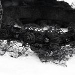 Serre-Tête 'Gothic Roses Horns' Noir