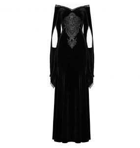 Robe 'Emalia' en Velours Noir