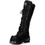 Black Itali and Nomada Leather New Rock Metallic High Boots