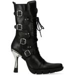 Bottes New Rock New Malicia en Cuir Itali Noir