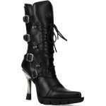 Bottes New Rock New Malicia en Cuir Itali Noir