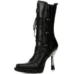 Bottes New Rock New Malicia en Cuir Itali Noir