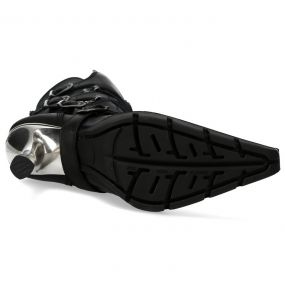Bottes New Rock New Malicia en Cuir Itali Noir